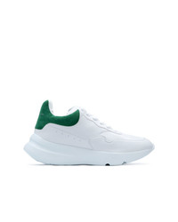 Chaussures de sport blanc et vert Alexander McQueen
