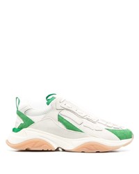 Chaussures de sport blanc et vert Amiri