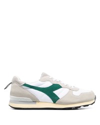 Chaussures de sport blanc et vert Diadora