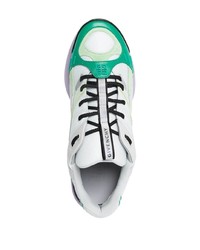 Chaussures de sport blanc et vert Givenchy
