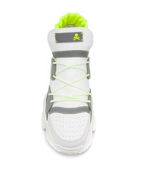 Chaussures de sport blanc et vert Philipp Plein