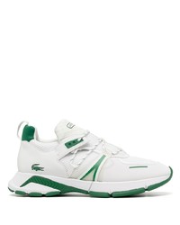 Chaussures de sport blanc et vert Lacoste