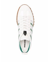 Chaussures de sport blanc et vert DSQUARED2