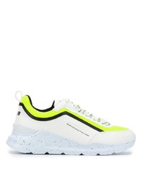 Chaussures de sport blanc et vert MSGM