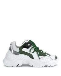 Chaussures de sport blanc et vert N°21