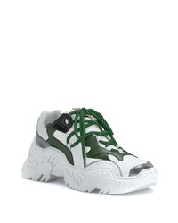 Chaussures de sport blanc et vert N°21