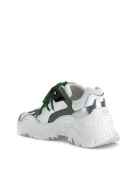 Chaussures de sport blanc et vert N°21