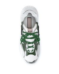 Chaussures de sport blanc et vert N°21