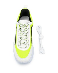 Chaussures de sport blanc et vert MSGM