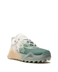 Chaussures de sport blanc et vert Off-White