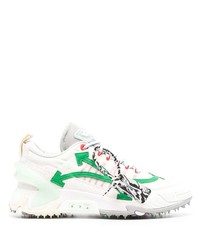 Chaussures de sport blanc et vert Off-White