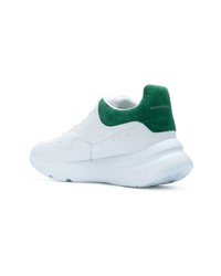 Chaussures de sport blanc et vert Alexander McQueen