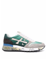 Chaussures de sport blanc et vert Premiata