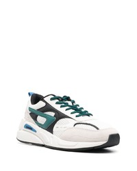 Chaussures de sport blanc et vert Diesel