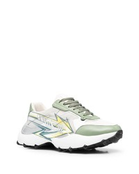 Chaussures de sport blanc et vert MCM