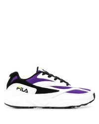 Chaussures de sport blanc et violet