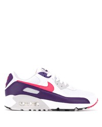 Chaussures de sport blanc et violet Nike