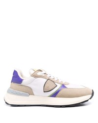 Chaussures de sport blanc et violet Philippe Model Paris