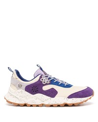 Chaussures de sport blanc et violet YMC