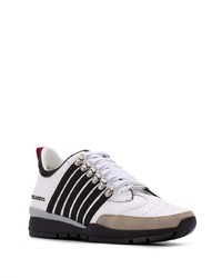 Chaussures de sport blanches et noires DSQUARED2