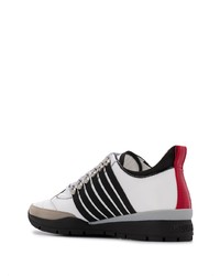 Chaussures de sport blanches et noires DSQUARED2