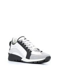 Chaussures de sport blanches et noires DSQUARED2