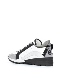 Chaussures de sport blanches et noires DSQUARED2