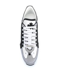 Chaussures de sport blanches et noires DSQUARED2