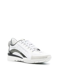 Chaussures de sport blanches et noires DSQUARED2