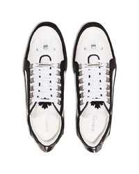 Chaussures de sport blanches et noires DSQUARED2