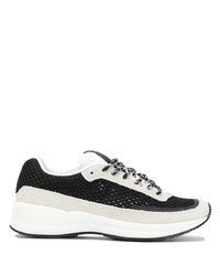 Chaussures de sport blanches et noires A.P.C.