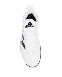 Chaussures de sport blanches et noires adidas Tennis