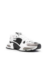 Chaussures de sport blanches et noires Dolce & Gabbana