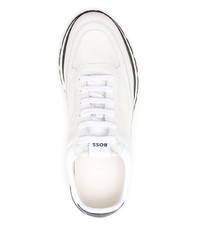 Chaussures de sport blanches et noires BOSS