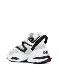 Chaussures de sport blanches et noires DSQUARED2