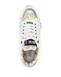 Chaussures de sport blanches et noires VERSACE JEANS COUTURE