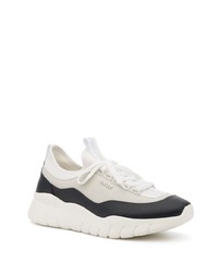 Chaussures de sport blanches et noires Bally