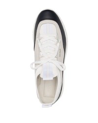 Chaussures de sport blanches et noires Bally