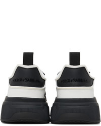 Chaussures de sport blanches et noires Dolce & Gabbana