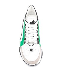 Chaussures de sport blanches et noires DSQUARED2