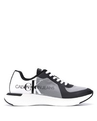 Chaussures de sport blanches et noires Calvin Klein