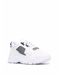 Chaussures de sport blanches et noires VERSACE JEANS COUTURE