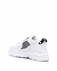 Chaussures de sport blanches et noires VERSACE JEANS COUTURE