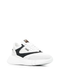 Chaussures de sport blanches et noires Roberto Cavalli