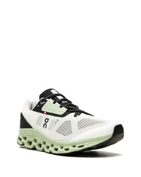 Chaussures de sport blanches et noires ON Running