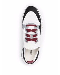 Chaussures de sport blanches et noires Emporio Armani