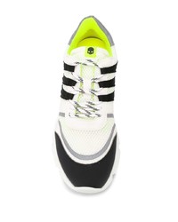 Chaussures de sport blanches et noires Hydrogen