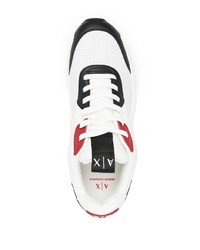 Chaussures de sport blanches et noires Armani Exchange