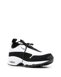 Chaussures de sport blanches et noires Comme des Garcons