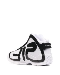 Chaussures de sport blanches et noires Y/Project